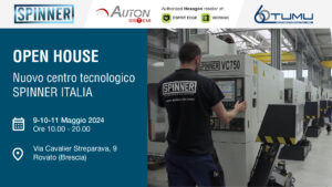 Open House Spinner Italia con auton sistemi e tumu macchine utensili